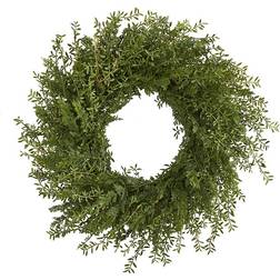 Nearly Natural Wreaths Green 27'' Grass Wreath Decoration