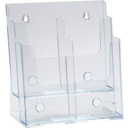 Azar Displays Two-Tier Four-Pocket Trifold Brochure Holder 252381