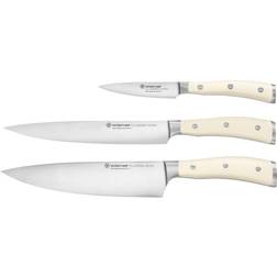 Wüsthof Classic Ikon Creme-knivsæt, 3 Knivsæt
