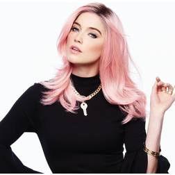 Hairdo Pinky Promise Wig Heat Friendly Fiber And Rooted Pink Color