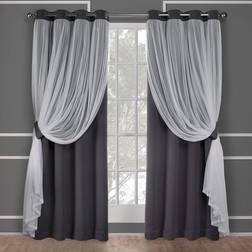Exclusive Home Luxe Exklusiva Gardiner 52 x 96 Svart Pärla