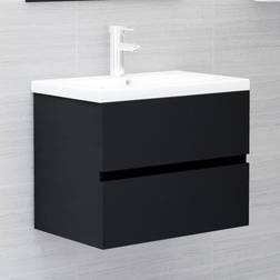 vidaXL Armoire D'Evier Avec Lavabo Intégré Placard De Salle De Bain Meuble De Rangement