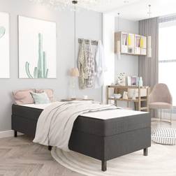 vidaXL Boxspringframe Stof Grijs 80x200 cm