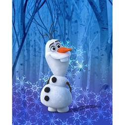 Komar Disney Wandbild Frozen Olaf Crystal Kinderzimmer, Babyzimmer, Kunstdruck