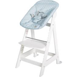 Roba Seggiolone evolutivo Born Up bianco Set 2 in 1 con sdraietta Style turchese