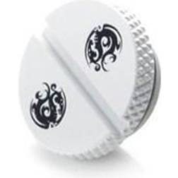 Bitspower G1/4" Deluxe White Low-Profile Stop Fitting