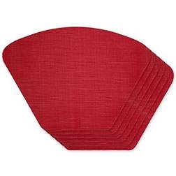 Design Imports Solid Place Mat Red, Blue