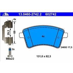 ATE Bremsbelagsatz MERCEDES-BENZ,RENAULT 13.0460-2742.2 4154210310,4154210610,4154300022 A4154210310,A4154210610,A4154300022,410601334R,7701210110