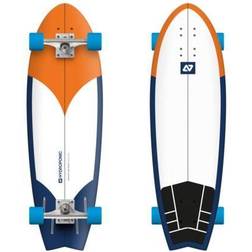 Hydroponic Fish Komplet Cruiser Skateboard Radikal Orange Navy Orange/Hvid/Blå