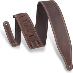 Levy's Leathers 25 Wide Garment Leather Guitar Strap M17BDS-DBR