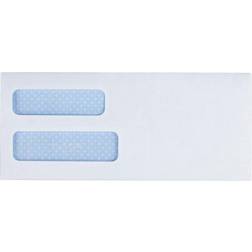Business Source 42204 Double Window Envelopes, 3-5/8' x8-5/8' 500/Box, Wove