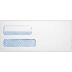 Quality Park Redi-Seal Self Seal Security Tinted #9 Double Window Envelope 3 7/8 x 8 7/8 White