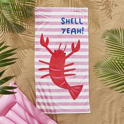 Catherine Lansfield Shell Yeah Bath Towel Pink