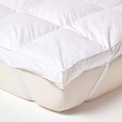 Homescapes Surmatelas Plumes d'oie Très épais 140 x 190 cm - Blanc Protège-matelas Blanc (190x)