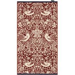 William Morris & Co Strawberry Thief Bath Towel Red