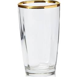 Vietri Optical Gold Highball Bicchiere