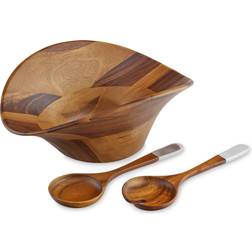 Nambe Ripple Salad Bowl