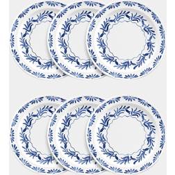 TarHong Azul Matte 12 Piece Melamine Set Dinner Plate 6