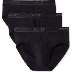 2(X)IST Cotton Contour Pouch Brief 3-Pack - Black