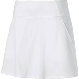 Puma Women's 2020 Pwrshape Solid Woven Skirt 16 Inch Skort - White