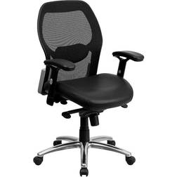 Flash Furniture Mid-Back Black Super Mesh Executive Knee Office Chair