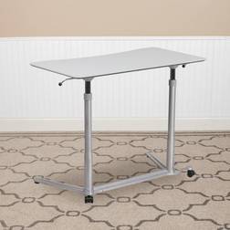 Flash Furniture Stand-Up Light Gray Ergonomic Desk 37.375"W Top 40.75" Escritorio de escritura