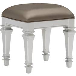 Saltoro Sherpi Benjara Leatherette Padded Vanity Seating Stool