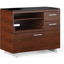 BDI Sequel Walnut/Satin Storage Cabinet