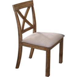 Best Master Furniture Janet Driftwood X Kitchen Chair 2