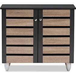 Baxton Studio Gisela 2 Shoe Rack 30x26.3"