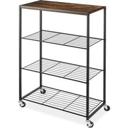 Whitmor Rolling 4 Tier Book Shelf