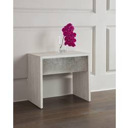 Lowe White Bedside Table