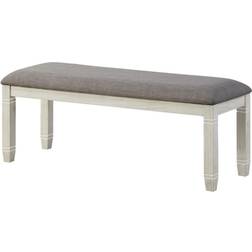 Benjara Fabric Upholstered Padded Settee Bench