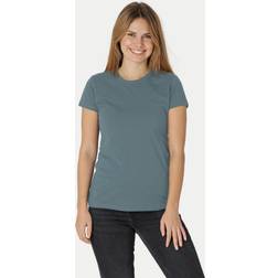 Neutral Ekologisk Dam Åtsittande T-shirt Teal, 2XL