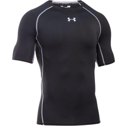 Under Armour Men's HeatGear Armour Short Sleeve Compression Shirt - Black/Steel