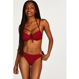 Hunkemöller Scallop Bikini Bottoms Red