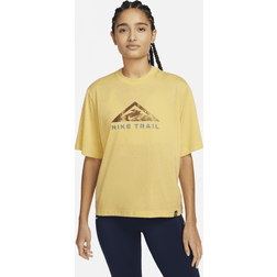 Nike Dri-FIT Trail Women's Short-Sleeve Tee Brown