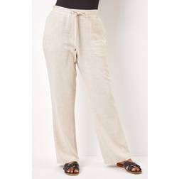 Roman Petite Linen Tie Front Trousers