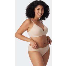 Schiesser Damen BH ohne Bügel gepadded - Beige