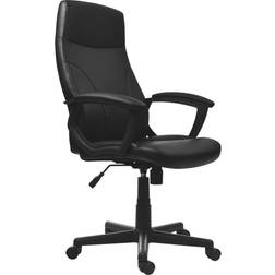 Techni Mobili Medium Back Office Chair With Tilt And Height Adjustment, Black Silla de oficina