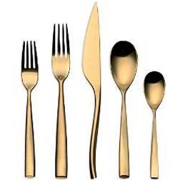 Mepra Arte Oro Ice Flatware 5-Piece Place Setting Service de couverts 5pcs