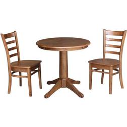 International Concepts 30 Round Pedestal Dining Set