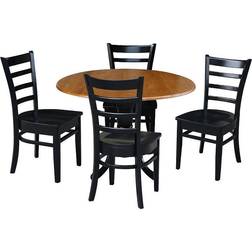 International Concepts Solid Wood Dining Set 5