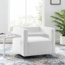 modway Booth Performance Velvet Armchair