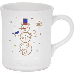 Le Creuset Stoneware Noel Collection: Snowman Mug Cup