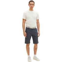 Tom Tailor Bermuda Shorts Dobby - Navy White