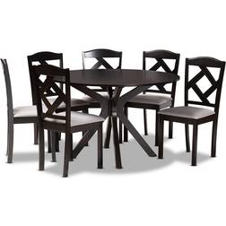 Baxton Studio Carlin Modern Dining Set 4