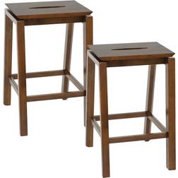 Sunnydaze Set of Backless Counter-Height Bar Stool 2