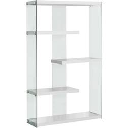 Monarch Specialties I Tempered Glass 60" Book Shelf