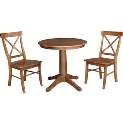 International Concepts 30 Round Pedestal Dining Set